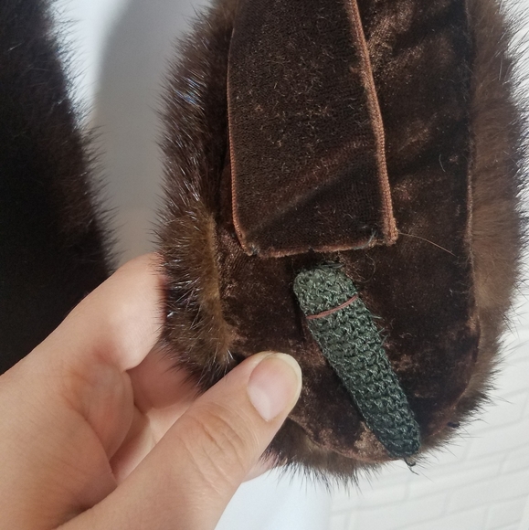 Vintage Fox Fur Brown Stole Shawl - Picture 6 of 10